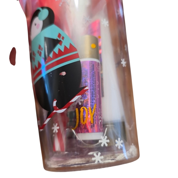 Penguin Holiday Tumbler with Body Care Gift Set Inside - Picture 2 of 9